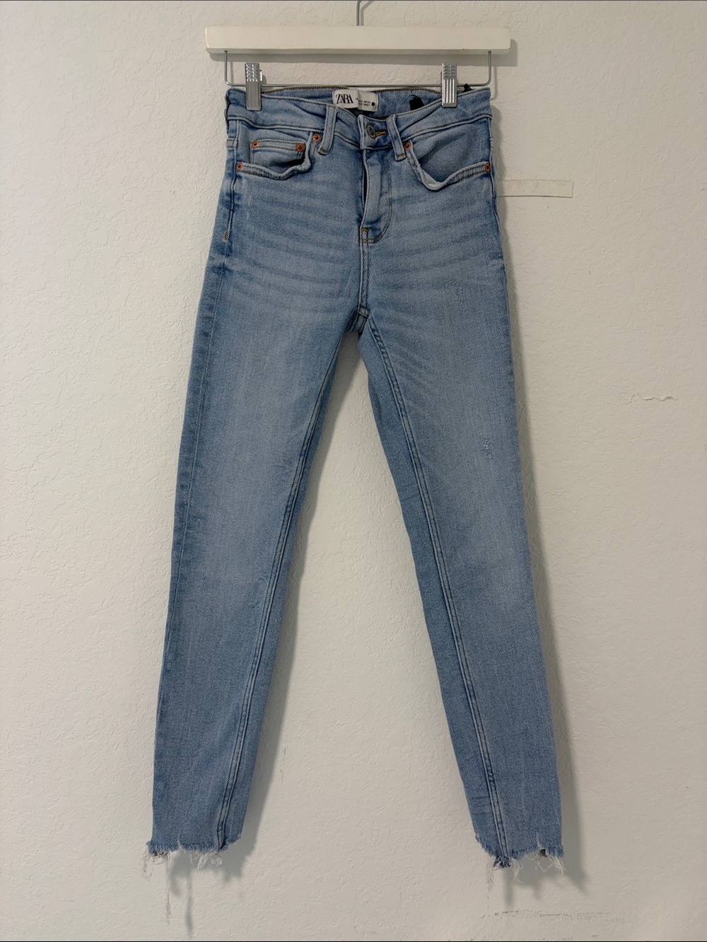 Zara Light Wash Skinny Jeans